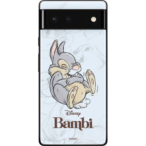 Disney Bambi Thumper Sketched portrait Google Pixel 6 Skin
